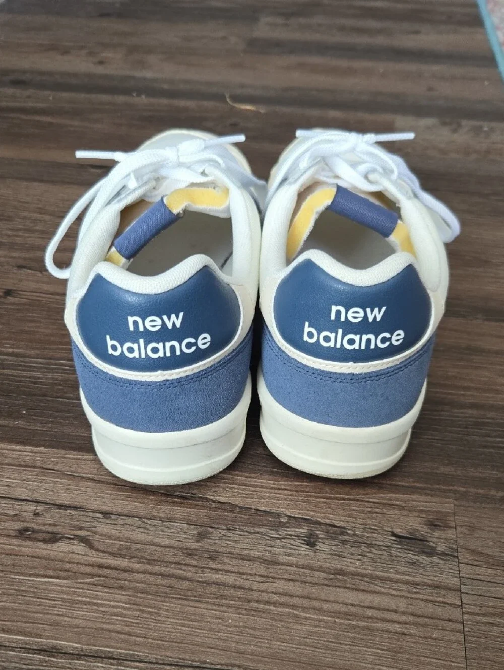 New Balance Men's CT300 White and Blue Low-Top Sneakers